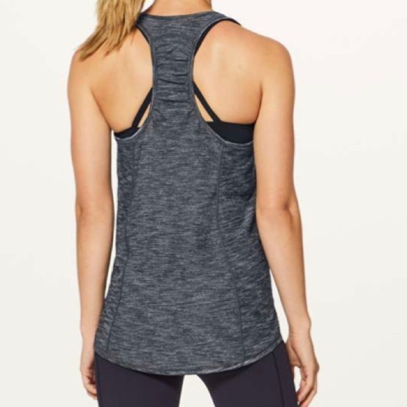 LULULEMON Our Sport Tank Ruched Racerback Scoop Neck Active Workout Tank Top - Picture 2 of 6